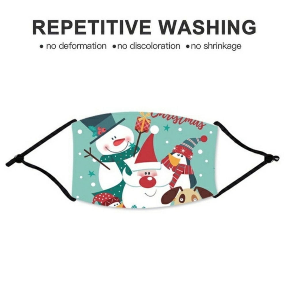 Christmas Scene Holiday Facemask